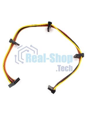 Кабель Cablexpert Кабеля питания SATA, 4x15pin(M)/15pin(F), 40 см (CC-SATAMF-03)