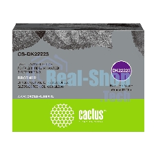 Картридж ленточный Cactus CS-DK22223 50 мм, черный шрифт, белый фон, 30.48 м для Brother P-touch QL-500, QL-550, QL-700, QL-800