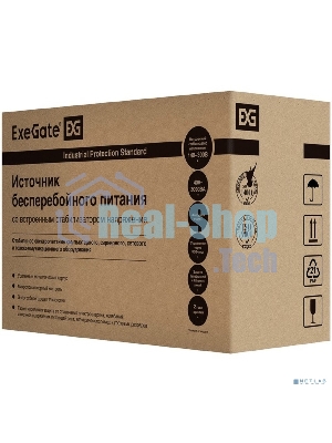 Источник бесперебойного питания ExeGate SpecialPro Smart LLB-2200.LCD.AVR.EURO.RJ 2200VA/1300W, LCD, AVR, 4 евророзетки, RJ45/11, черный