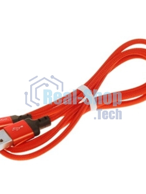 Кабель HOCO X14 USB 2.0, AM/Type-C M, черно-красный, 1м