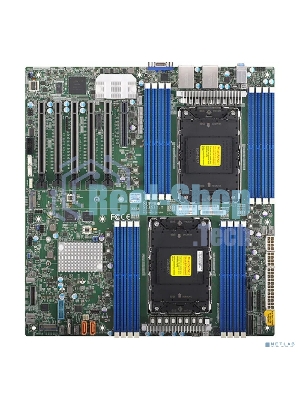 Серверная материнская плата Supermicro MBD-X13DAI-T-B, 2xLGA4677, Intel C741, 16xDDR5, 10xSATA, 2xM.2, 5xPCIe 5.0 x16, 1xPCIe 5.0 x8, 1xVGA, 2x 10Gb LAN, 6xUSB 3.0, 2xUSB 2.0, 1xUSB 3.2 Gen 1, E-ATX