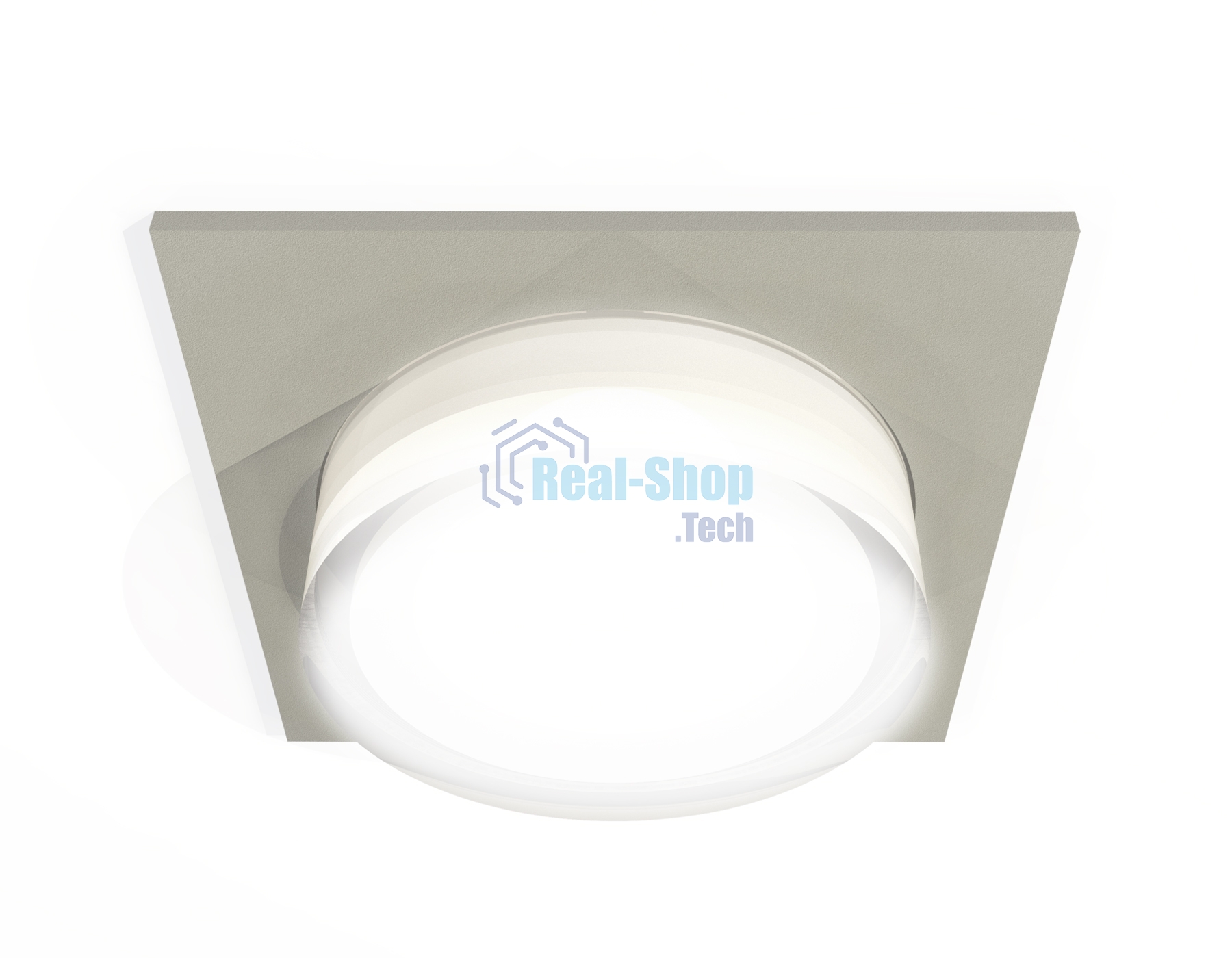 Комплект встраиваемого светильника Ambrella light XC7633040 SGR/FR/CL серый песок/белый матовый/прозрачный MR16 GU5.3 (C7633, N7160)