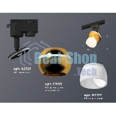 Светильник Ambrella light XT1105008 PYG/SBK/FR золото желтое полированное/черный песок/белый матовый MR16 GU5.3 LED 3W 4200K