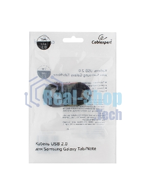 Кабель USB Cablexpert CC-USB-SG1M AM/Samsung, для Samsung Galaxy Tab/Note, 1м, черный, блистер