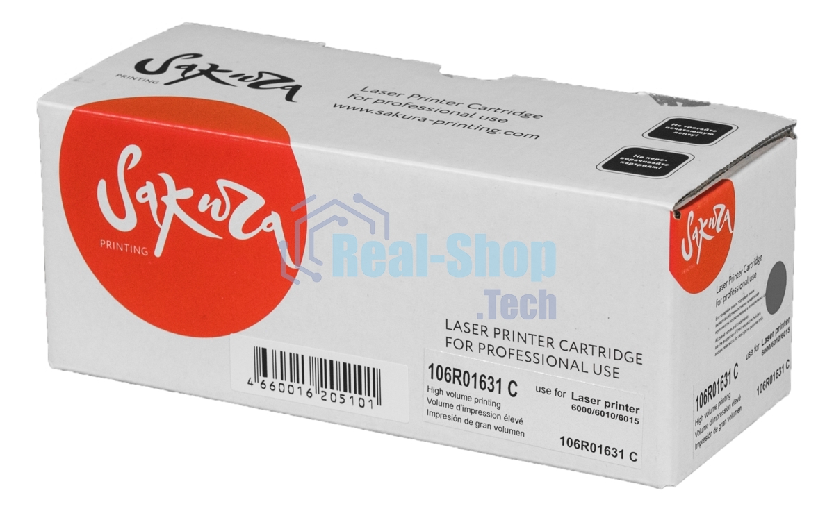 Картридж лазерный Sakura 106R01631 для Xerox Phaser 6000/6010, WC6015 синий, 1000 к.