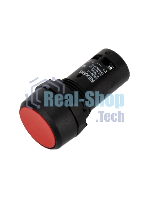 Кнопка Rexant EB22 возвратная красная NO+NC 230 В