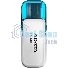 Флешка USB ADATA UV240 (AUV240-64G-RWH), 64Gb, USB 2.0, R/W 15/5, белый/синий