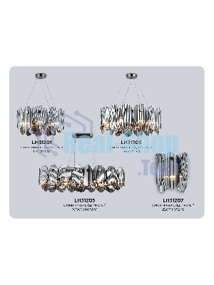 Светильник Ambrella light LH31207/2 SN/SM сатин никель/дымчатый E14*2 max 40W 220*150*270