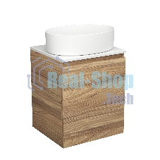 Тумба Bau Dream Blackwood 50 с дверцей, раковина BAU Nimb 50х36