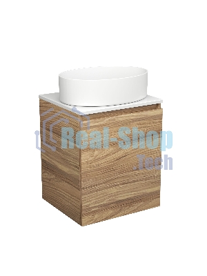 Тумба Bau Dream Blackwood 50 с дверцей, раковина BAU Nimb 50х36
