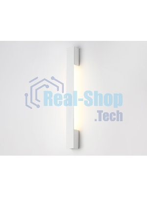Настенный светодиодный светильник Ambrella light FW4411 SWH белый песок LED 4200K 6W 450*40*35