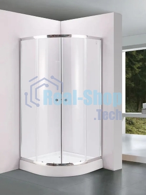 Душевой уголок BAU Dream Hit с поддоном 100x100х195, прозрачное закаленное стекло, хромированный про