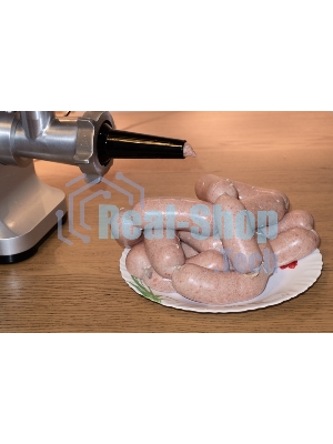 Мясорубка электрическая CASO FW 2000 серебристый, 2000 Вт, 2.5 кг/мин, реверс, защита от перегрузки, насадки - 5