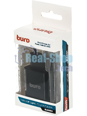 Сетевое зарядное устройство Buro BUWD1 3A PD+QC черный