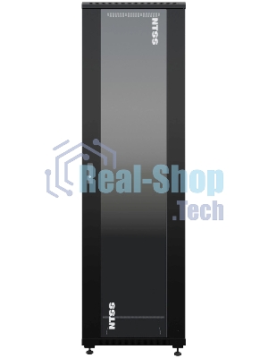 Шкаф коммутационный NTSS Премиум (NTSS-R42U6060GS-1BL) напольный 42U 600x600 мм пер. дв. стекл металл 900 кг черный 510 мм 86 кг 1987 мм 20 металл