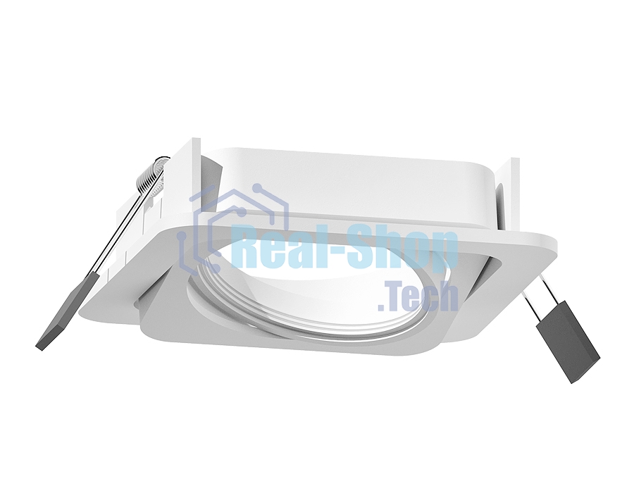Корпус светильника C7658 SWH белый песок 120*120*H25mm MR16 GU5.3