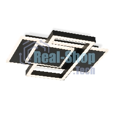 Потолочный светодиодный светильник Ambrella light FA1022/3 BK черный 50W 3000K-6400K 380*345*75 (ПДУ ИК)