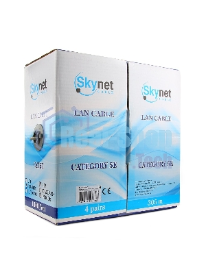 Кабель SkyNet Standart FTP indoor 4x2x0,48, медный, FLUKE TEST, кат.5e, однож., 305 м, box, серый