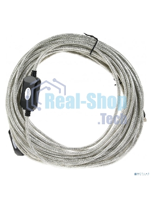 Кабель удлинитель Aopen активный ACU823-15M, USB2.0-repeater AM/AF 15м