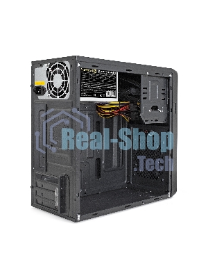 Компьютерный корпус Minitower ExeGate EX286424RUS BA-309-350W-8 (mATX, БП AA350 с вент. 8см, 2хUSB, HD аудио, черный)