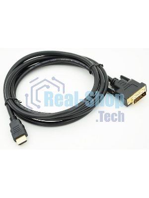Кабель HDMI/DVI-D 3м SIEMAX 19M - DVI Dual Link, черный