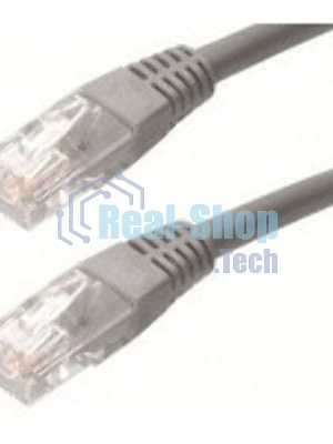 Коммутационный шнур ITK (патч-корд), cat.5e UTP, LSZH, 1м, серый