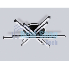 Потолочный светодиодный светильник Ambrella light FL6272 BK черный 76W 3000K-6400K+RGB 700*615*135 (ПДУ ИК)