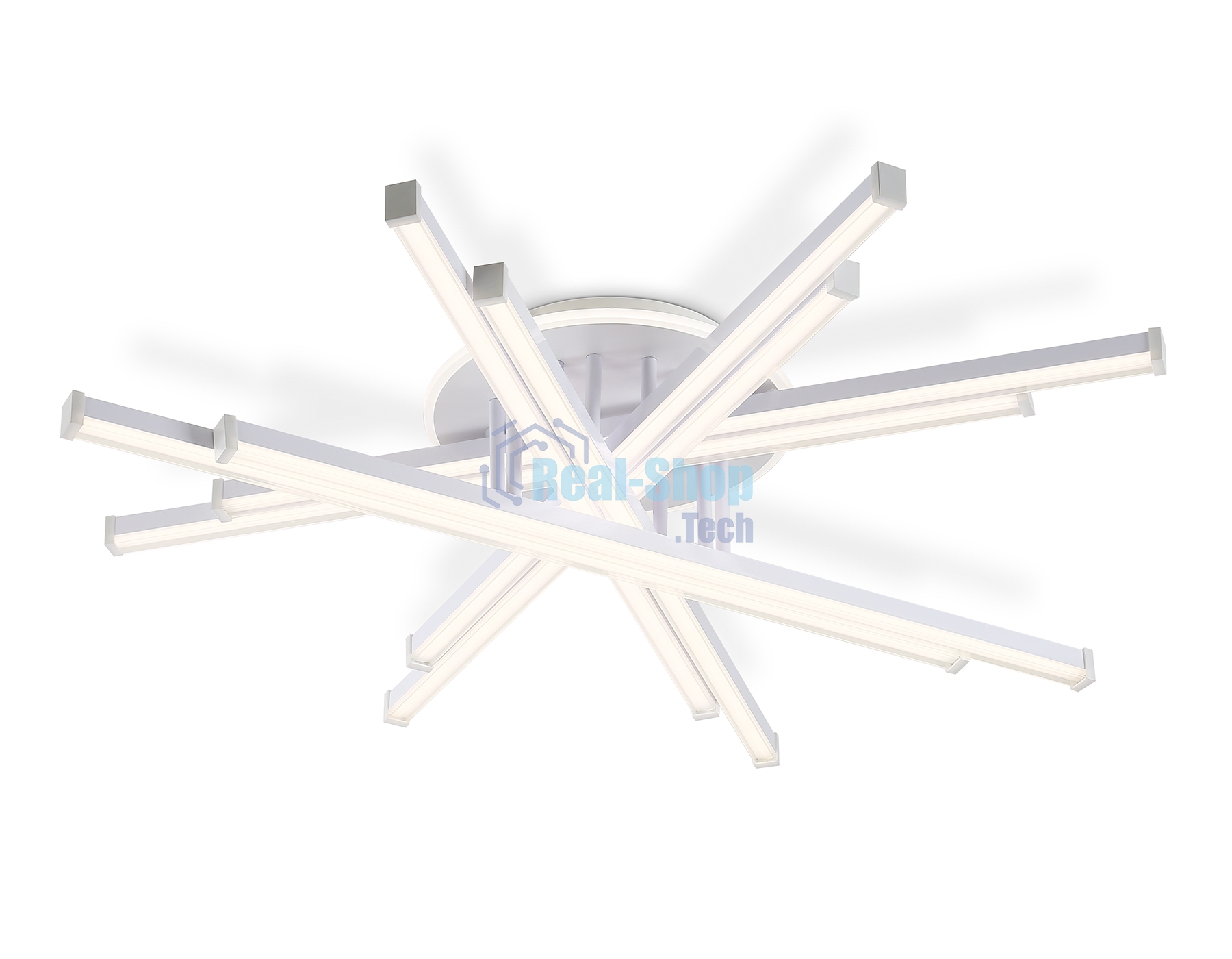 Потолочный светодиодный светильник Ambrella light FL6275 WH белый 134W 3000K-6400K 800*800*165 (ПДУ ИК)