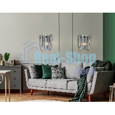 Светильник Ambrella light LH31207/2 SN/SM сатин никель/дымчатый E14*2 max 40W 220*150*270