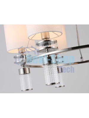 Люстра Ambrella light LH71291/6 SN/WH никель/белый E14/6 max 40W D680*730