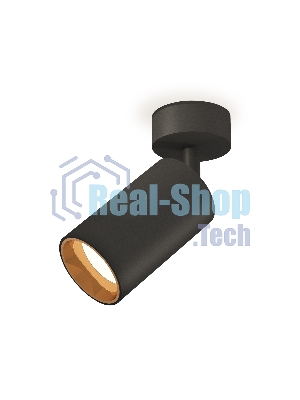 Светильник Ambrella Light XM6323004 SBK/PYG черный песок/золото желтое полированное MR16 GU5.3 (A2210, C6323, N6113)