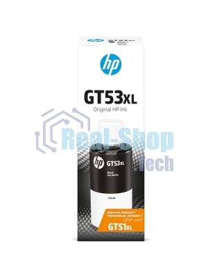 Емкость с чернилами HP GT53XL для GT 5810/5820/Ink Tank 115/315/319/419/415/Smart Tank 515/615, черный (135 ml), 6000 стр.
