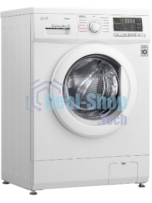 Стиральная машина LG F1296NDS0 белый, загрузка фронтальная 6 кг, 1200 об/мин., класс: А