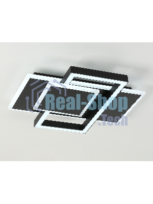 Потолочный светодиодный светильник Ambrella light FA1022/3 BK черный 50W 3000K-6400K 380*345*75 (ПДУ ИК)