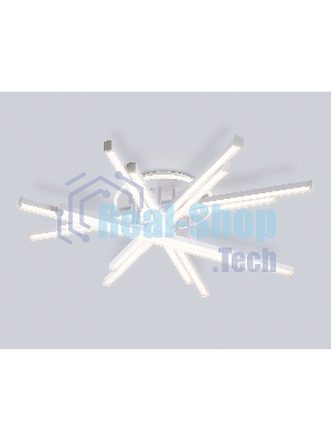 Потолочный светодиодный светильник Ambrella light FL6275 WH белый 134W 3000K-6400K 800*800*165 (ПДУ ИК)