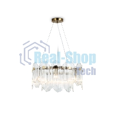 Светильник Ambrella light LH31251/6 BS/CL латунь/прозрачный E14*6 max 40W D510*270
