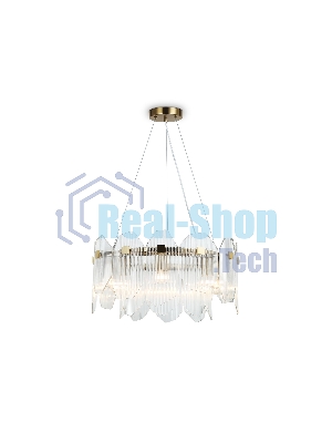 Светильник Ambrella light LH31251/6 BS/CL латунь/прозрачный E14*6 max 40W D510*270
