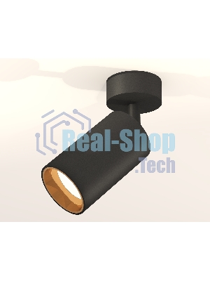 Светильник Ambrella Light XM6323004 SBK/PYG черный песок/золото желтое полированное MR16 GU5.3 (A2210, C6323, N6113)