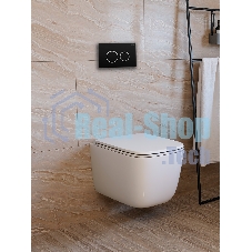 Инсталляция с унитазом комплект BAU PRO 6 в 1: унитаз подвесной безободковый торнадо Bau Dream 51х35, быстросъемное сиденье микролифт, кнопка смыва BAU Dream, черный матовый