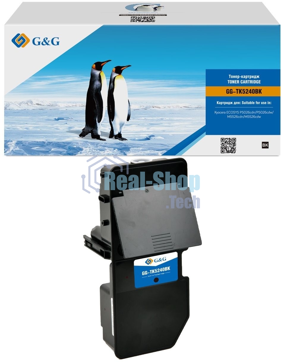 Картридж лазерный G&G GG-TK5240BK черный (4000 стр.) для Kyocera ECOSYS P5026cdn/P5026cdw;ECOSYS M5526cdn/M5526cdw