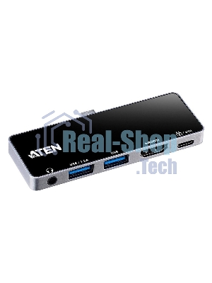 Многопортовая сверх-портативная док-станция ATEN USB-C Travel Dock with Power Pass-Through