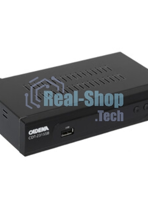 Приставка для цифрового ТВ Cadena CDT-2315SB черный, DVB-T2, DVB-T, HDMI, USB 2.0
