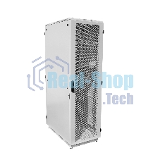 Шкаф коммутационный ЦМО ШТК-М-42.6.8-4ААА 42U 600x820 мм пер. дв. перфор. задн. дв. стал. лист 2 бок. пан. направл. под закл. гайки 550 кг серый
