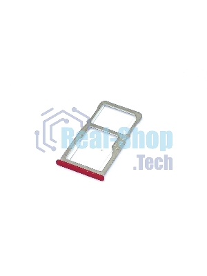 Лоток для SIM-карты Meizu M6 Note красный