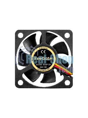 Вентилятор для корпуса ExeGate EX05015S3P-24 черный, 50 мм, 7000 об/мин, 36.8 дБ, 3 pin
