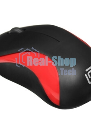 Мышь проводная Oklick 115S черный, 1200 dpi, USB, кнопки - 3