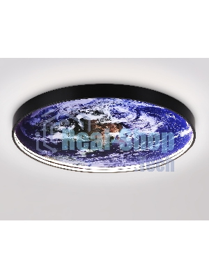 Настенно-потолочный светодиодный светильник Ambrella light FW11135 BK черный 38W LED 3000-6400K D600*38