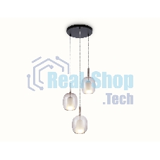 Подвесной светильник Ambrella light LH11156/3 BK/WH/TI черный/белый/янтарь E27*3 max 60W D425*1500