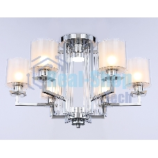 Светильник Ambrella light TR4418/6 CH/CL/FR хром/прозрачный/белый матовый E27*6 max 40W D748*463