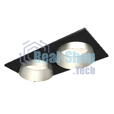 Комплект встраиваемого светильника Ambrella light XC6526023 SBK/MCH черный песок/хром матовый MR16 GU5.3 (C6526, N6133)